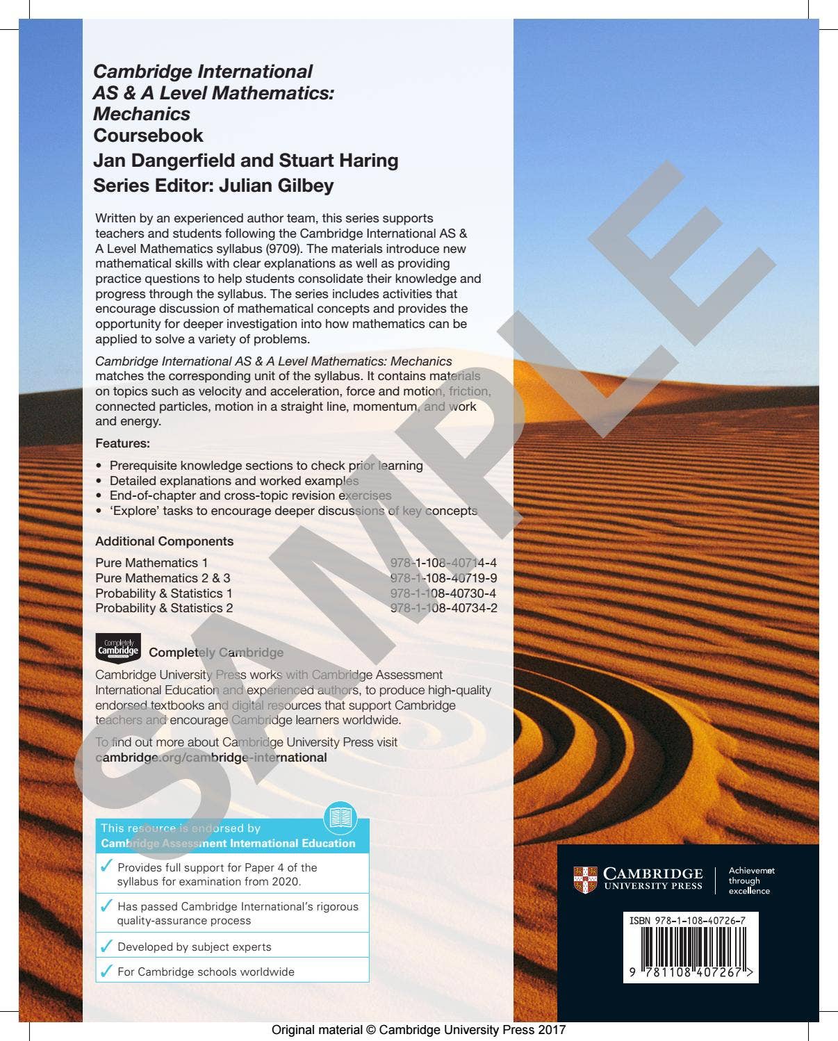 Preview Cambridge International AS & A Level Mathematics Mechanics ...
