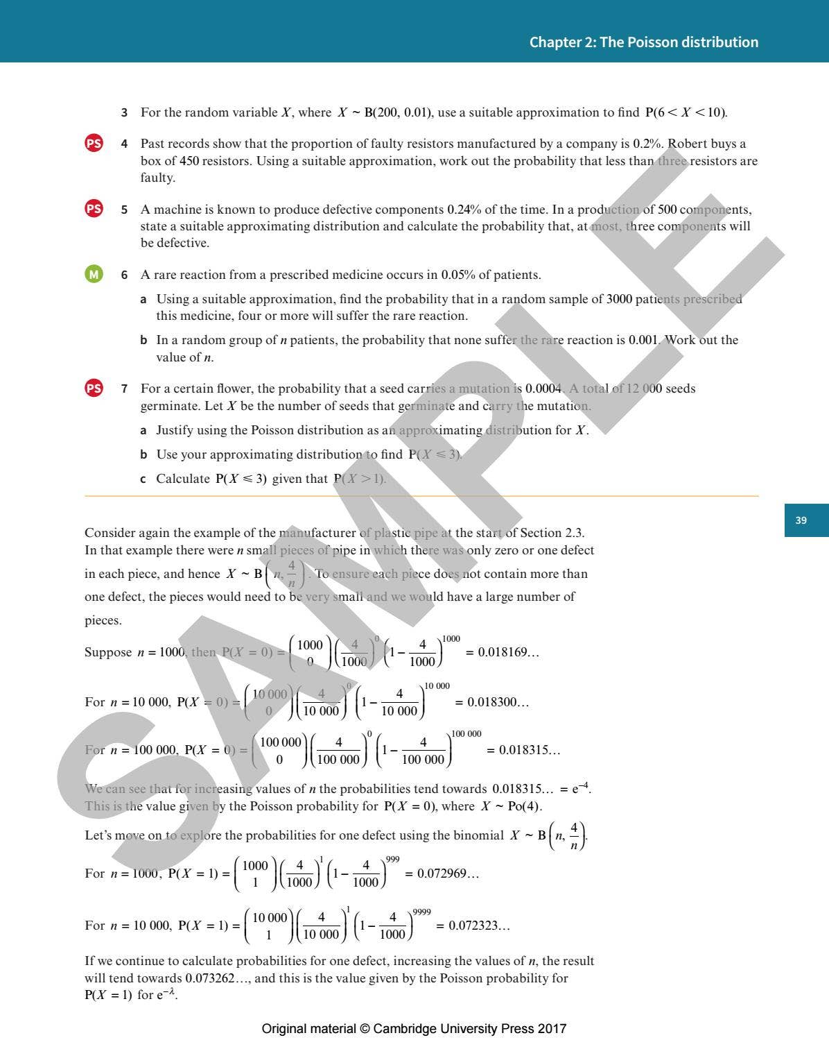 Preview Cambridge International AS & A Level Mathematics: Probability ...