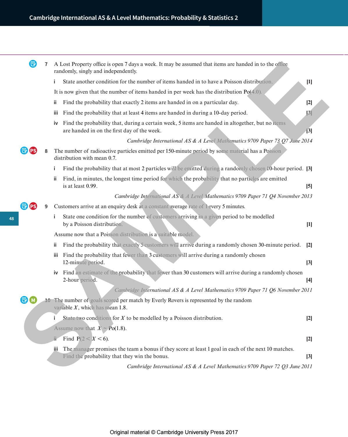 Preview Cambridge International AS & A Level Mathematics: Probability ...