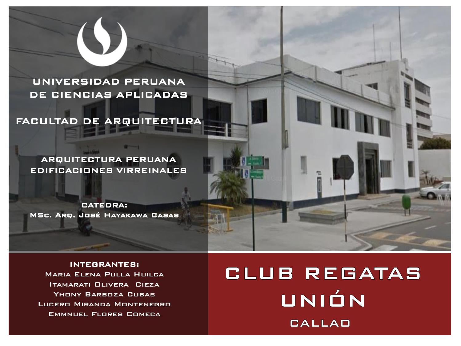 Club Regatas "Unión" by Arquitectura Peruana Issuu