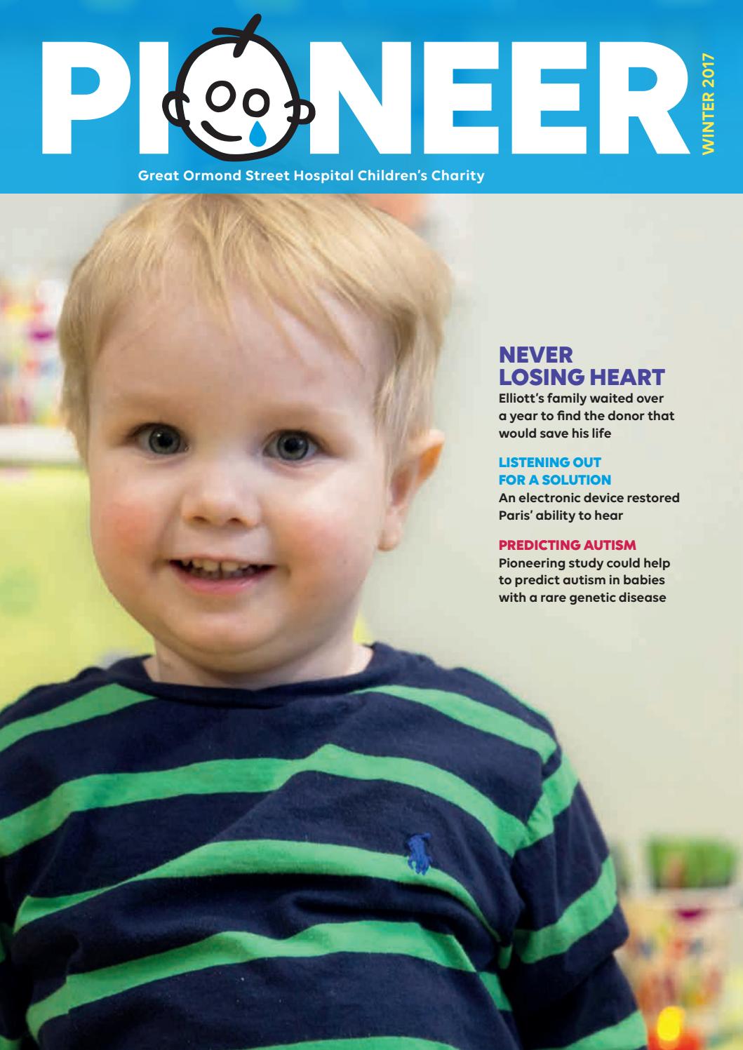 Simple Hearing Test May Predict Autism >> Pioneer Winter 2017 By Great Ormond Street Hospital Children S Simple Hearing Test May Predict Autism >> Pioneer Winter 2017 By Great Ormond Street Hospital Children S