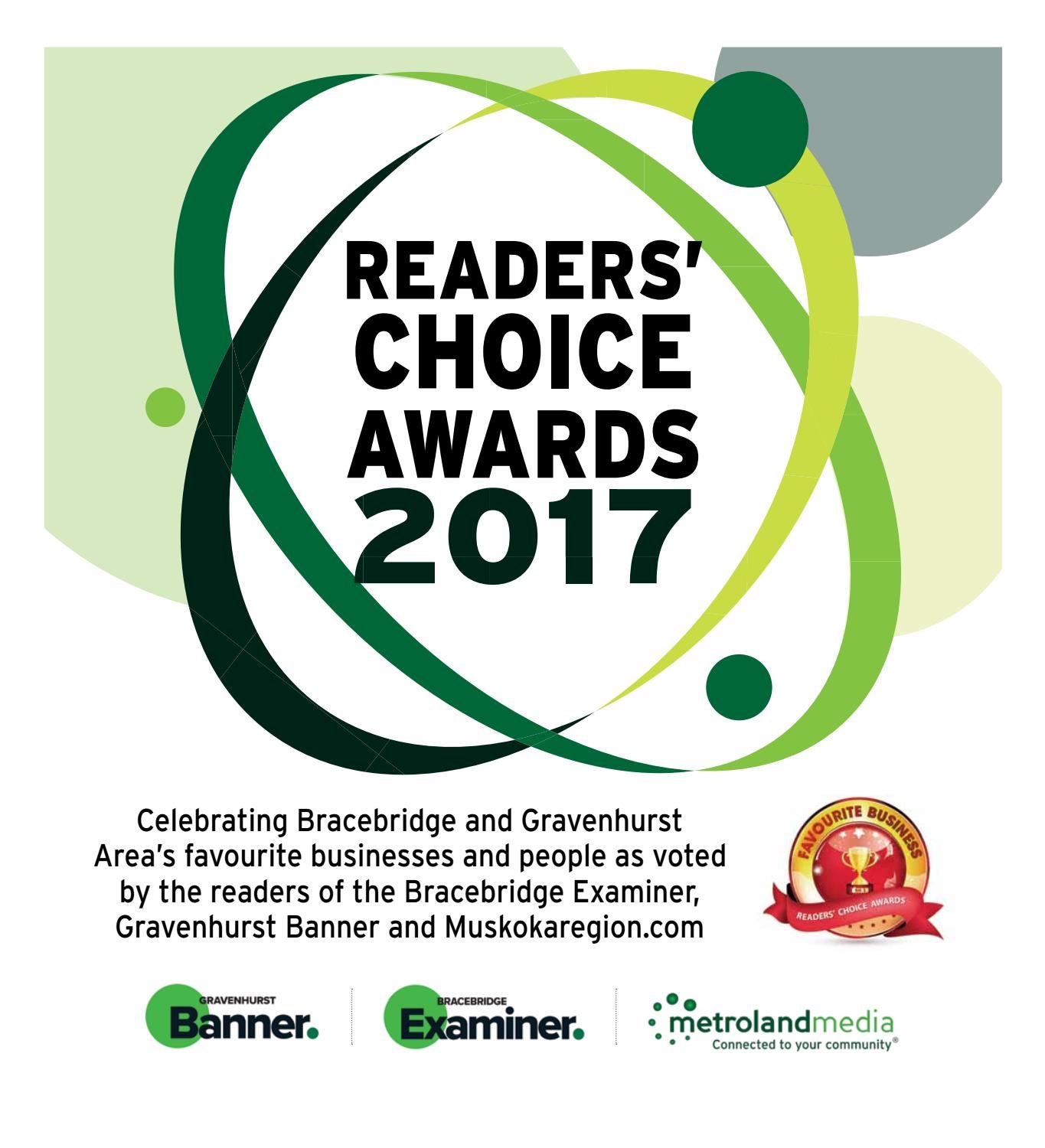 Bracebridge Readers Choice 2017 By Goodlife Magazine Simcoe
