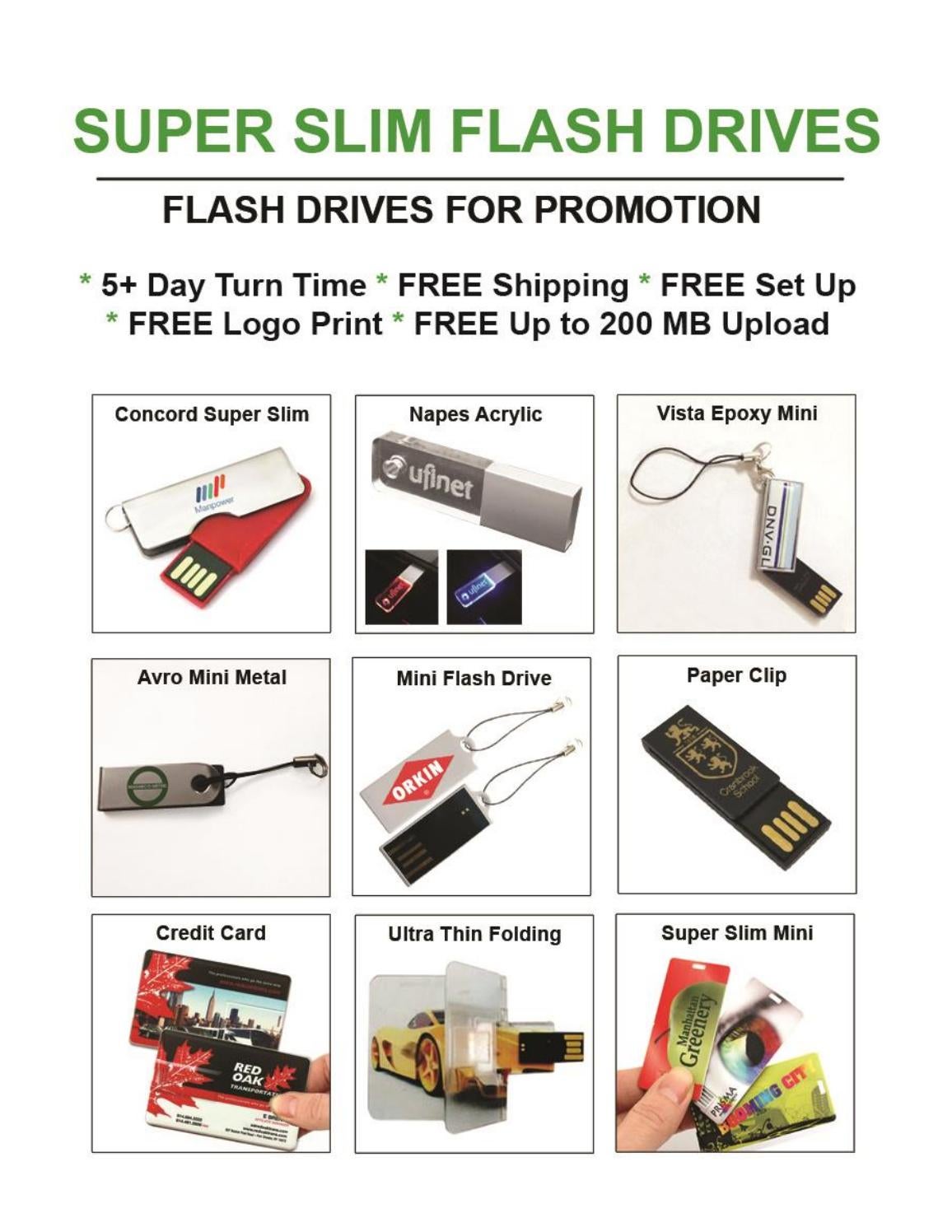 EndUser Friendly Super Slim Flash Drive Catalog by DistributorCentral