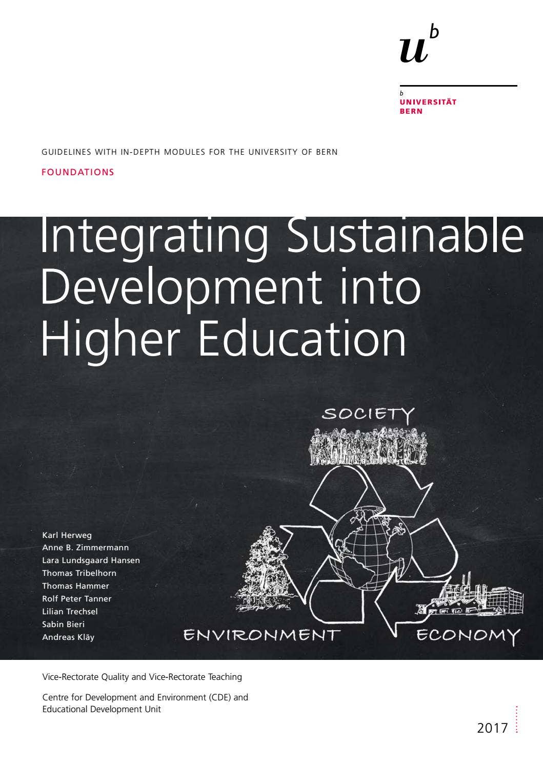 Integrating Sustainable Development into Higher Education by Centre for ...