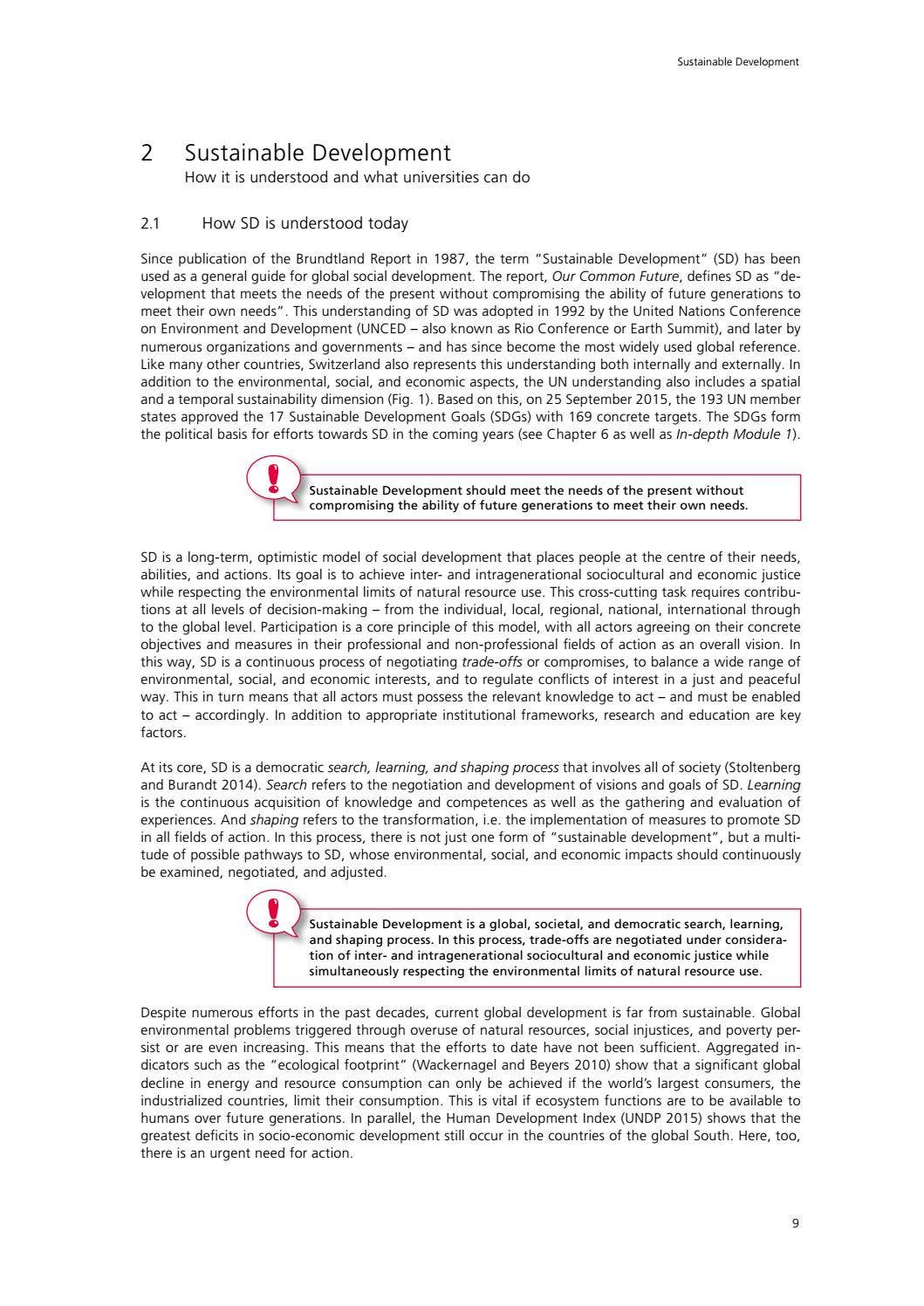 Integrating Sustainable Development into Higher Education by Centre for ...