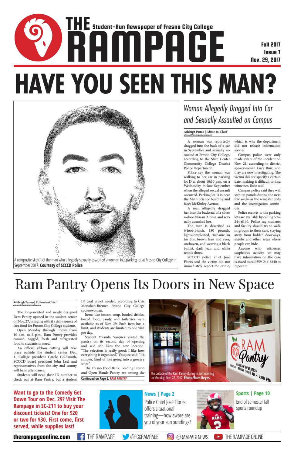 Issue 7 Fall 2017 by The Rampage at Fresno City College Issuu