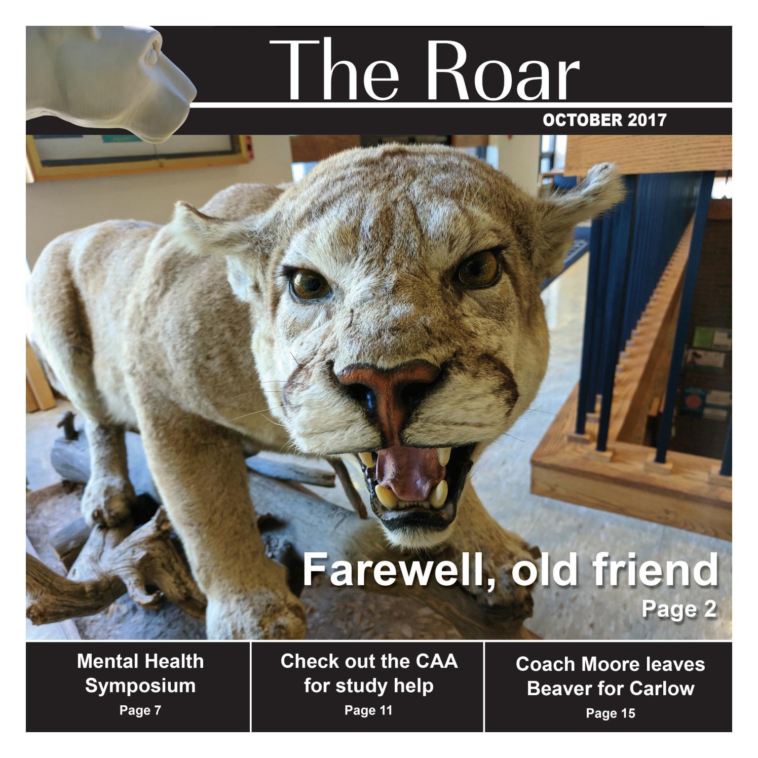 October 2017 Roar by Penn State Beaver Issuu