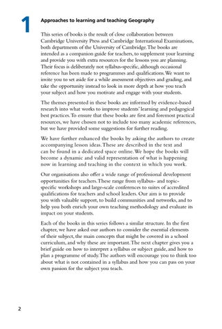Preview Approaches to Teaching and Learning Geography by Cambridge ...
