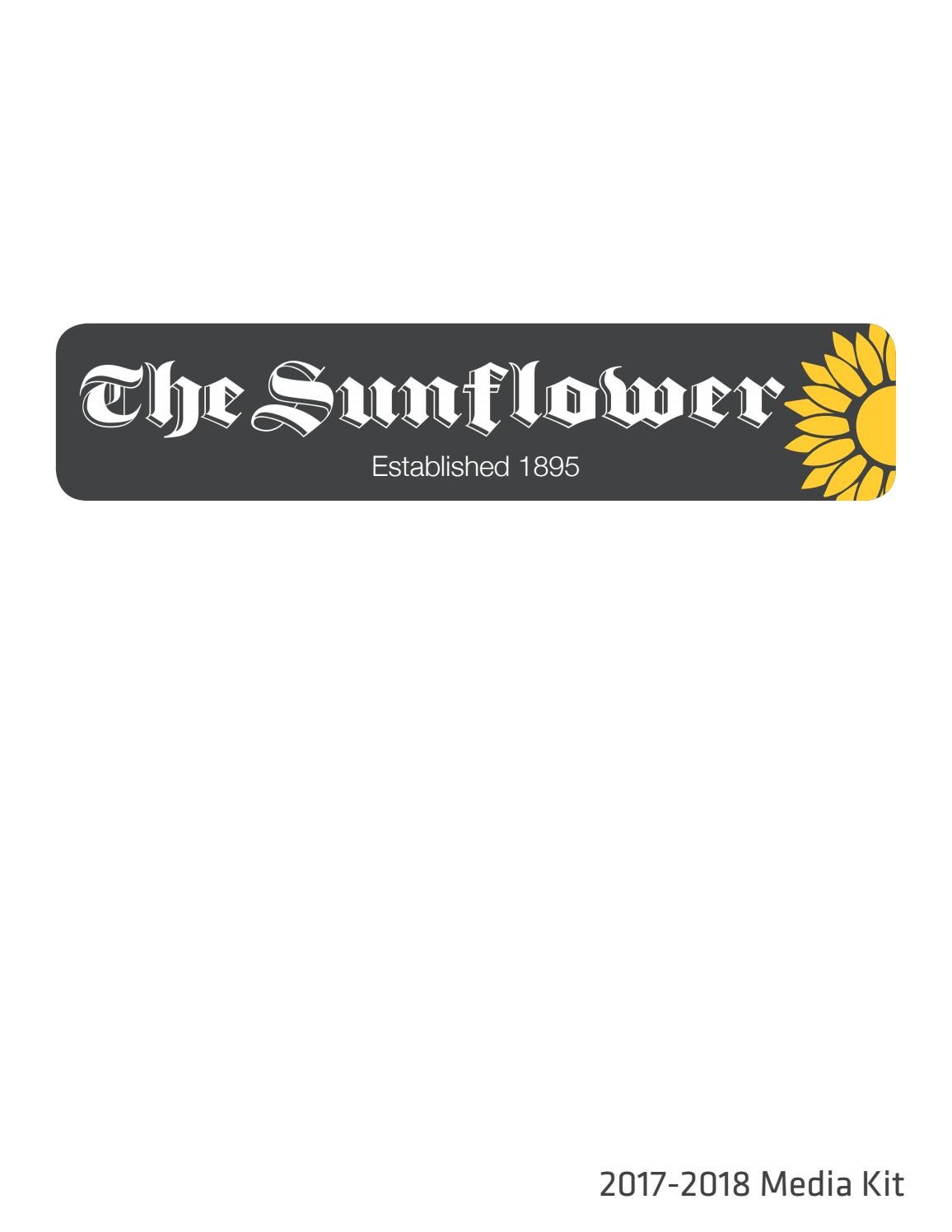 The Sunflower Media Kit 17/18 by The Sunflower Newspaper Issuu