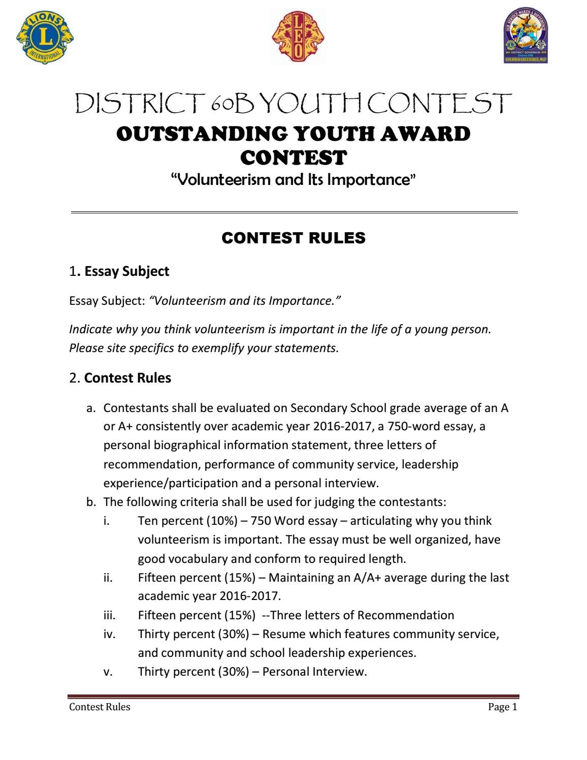 Volunteering essay conclusion picture