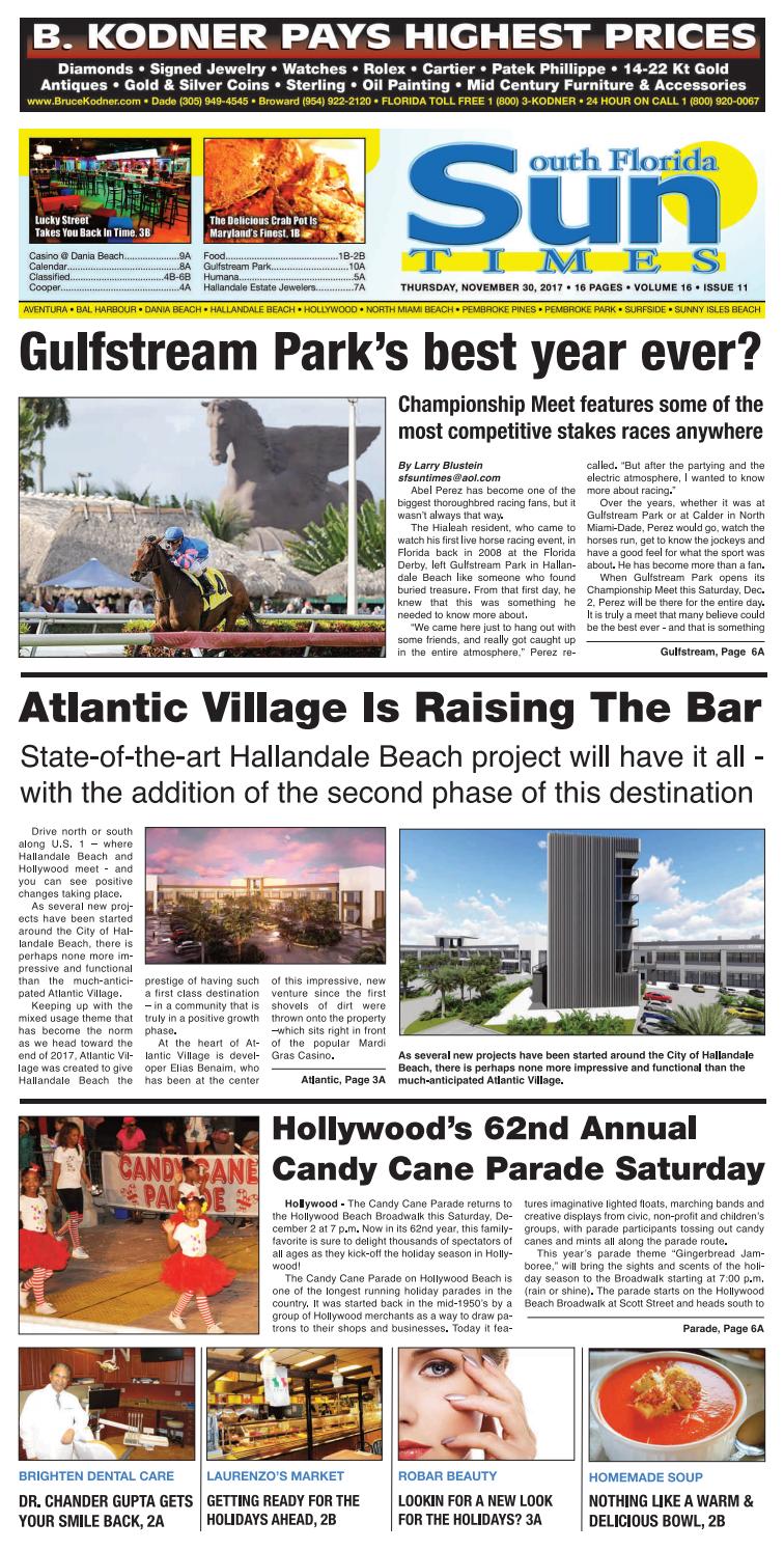 Sun Times Issuu 113017 by The South Florida Sun Times Newspaper Issuu