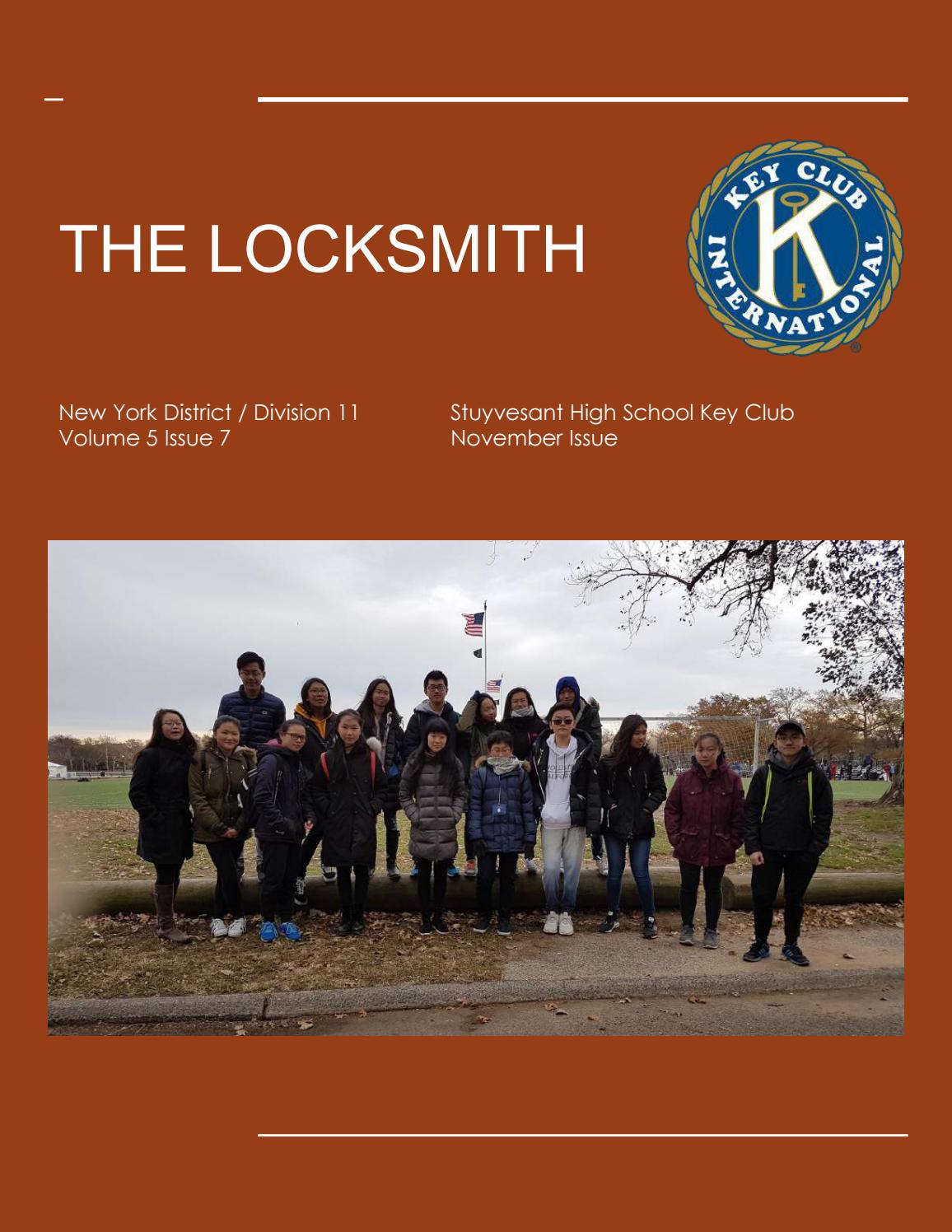 The Locksmith, November 2017 by Stuyvesant High School Key Club Issuu