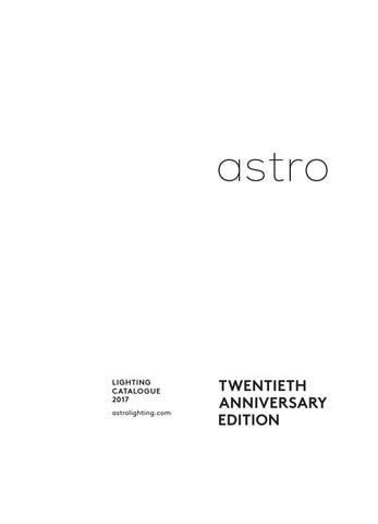 ARDENA 灯饰目录 · Astro 室内 2017 第 2 页