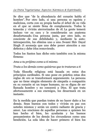 Dieta Vegetariana: Aspectos Karmicos y Espirituales 第 24 页