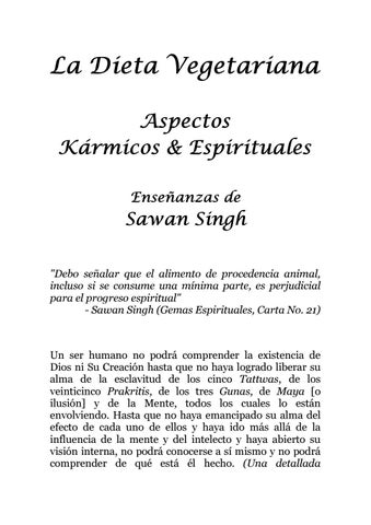 Dieta Vegetariana: Aspectos Karmicos y Espirituales 第 5 页