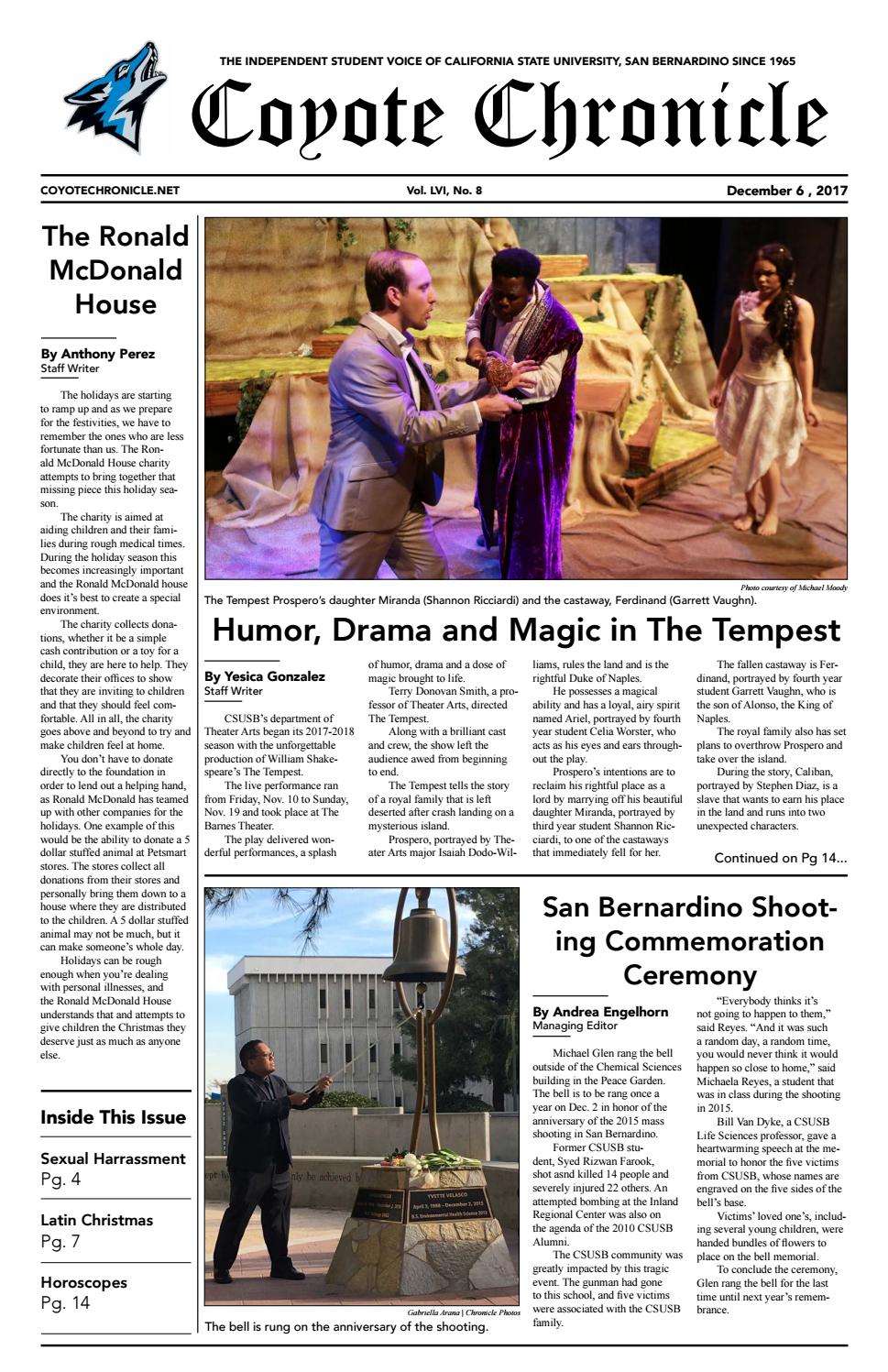 Coyote Chronicle Fall 17 Issue 8 By Coyote Chronicle Issuu