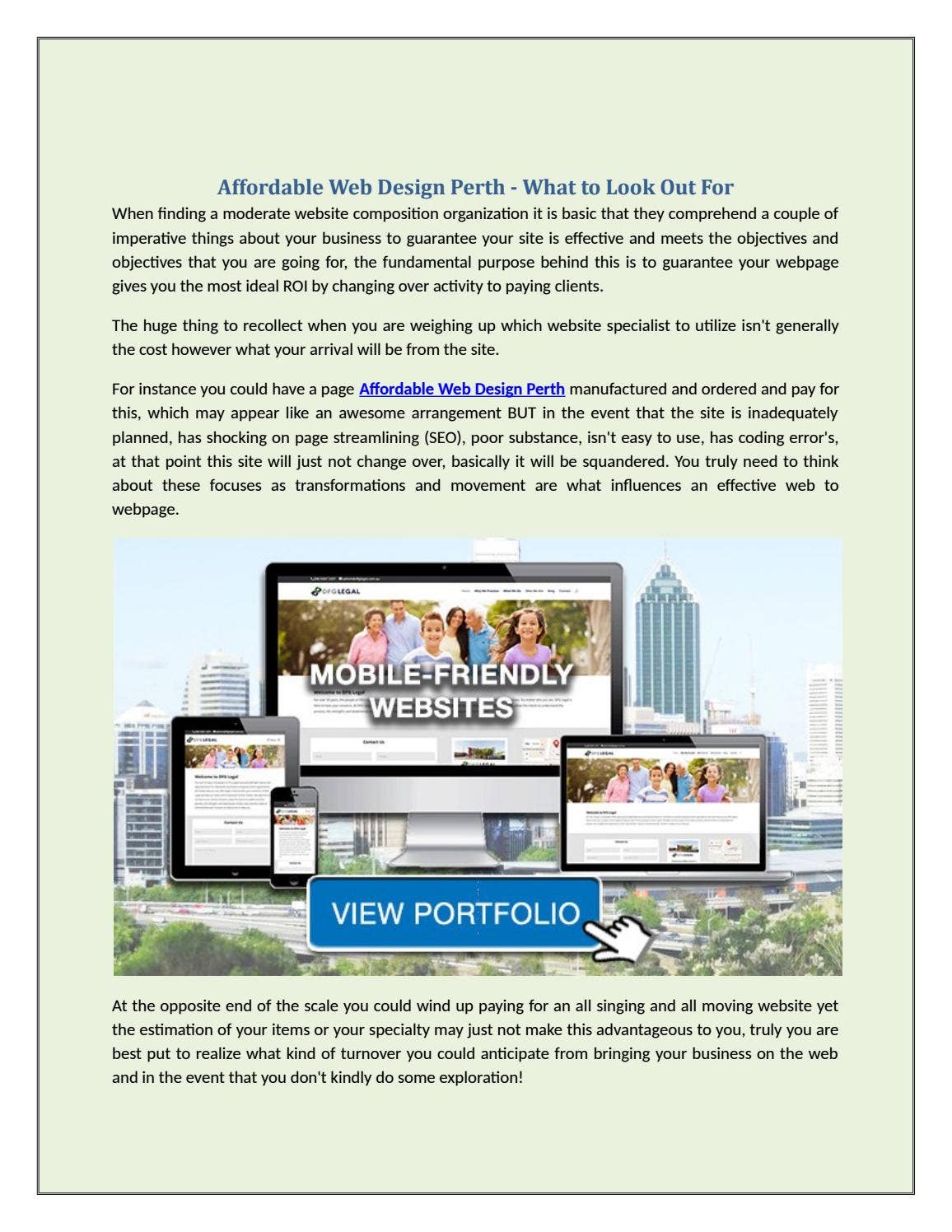 Web Design Perth Affordable Web Design Perth – What to Look Out For by SunSeeker Studios ...