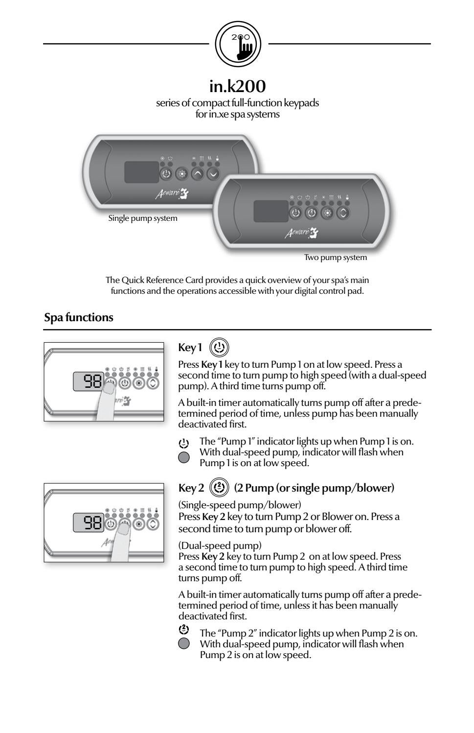 in.k200 keypad quick reference card by Gecko Marketing - Issuu