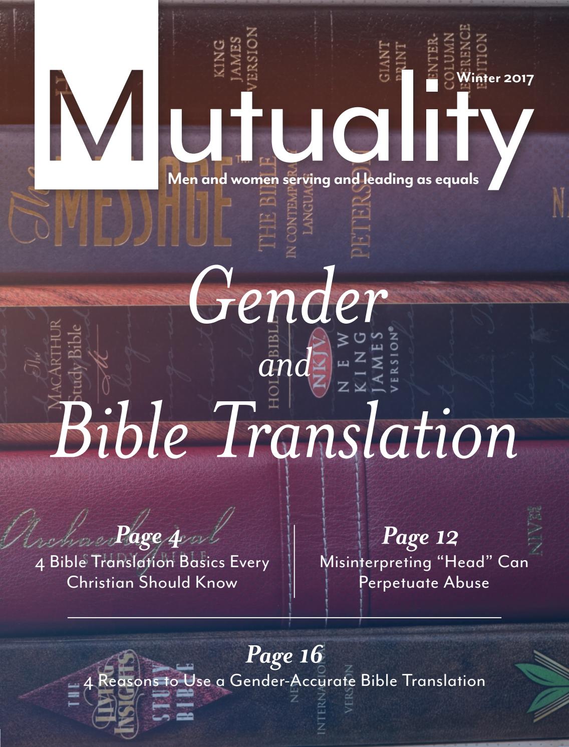 Mutuality | Winter 2017 by CBE International - Issuu