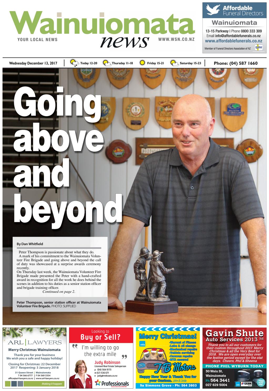 Wainuiomata News 131217 by Local Newspapers Issuu