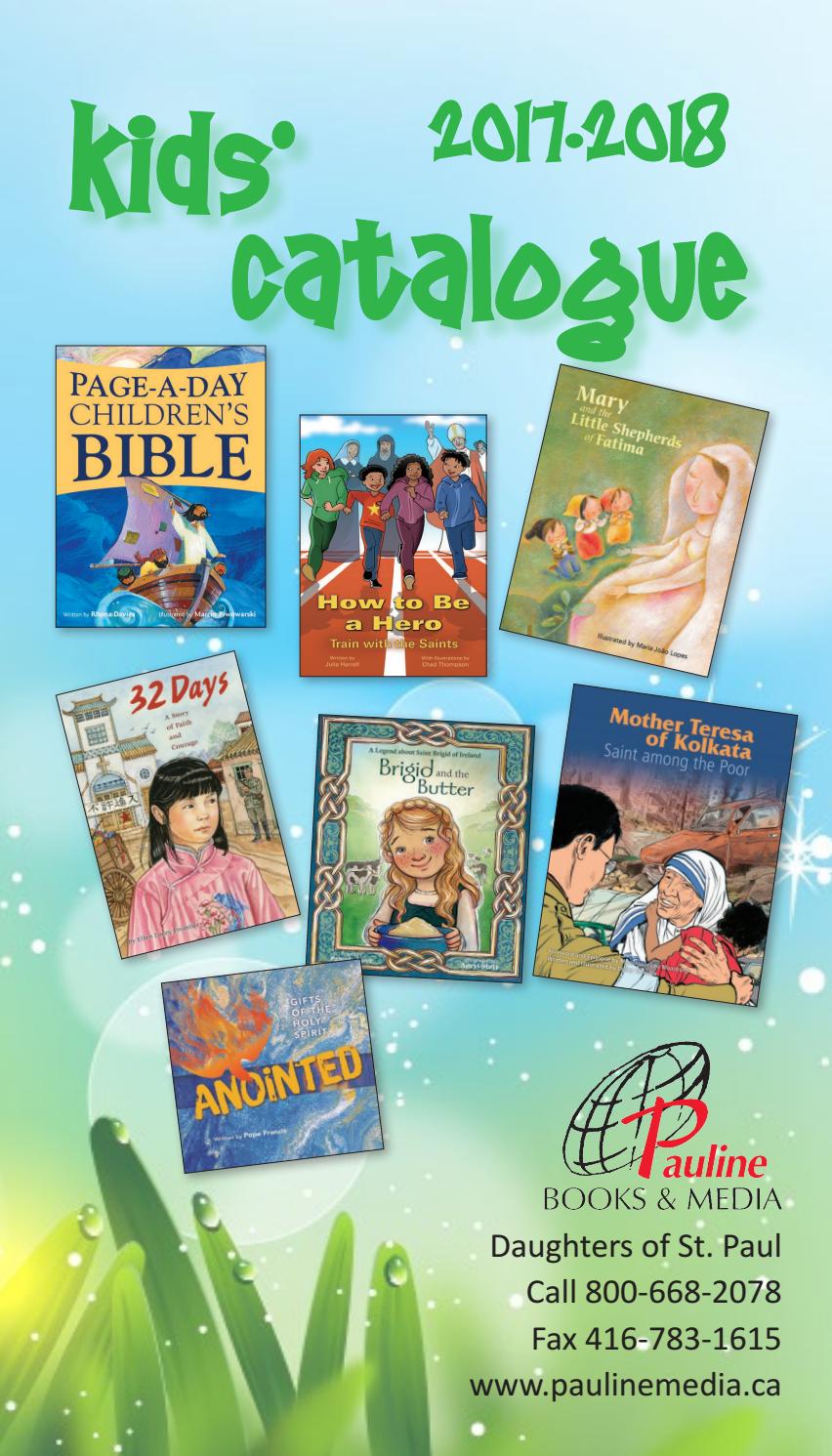 Kids Catalog 2017 - 2018 (Canada Edition) by Pauline Books and Media - issuu