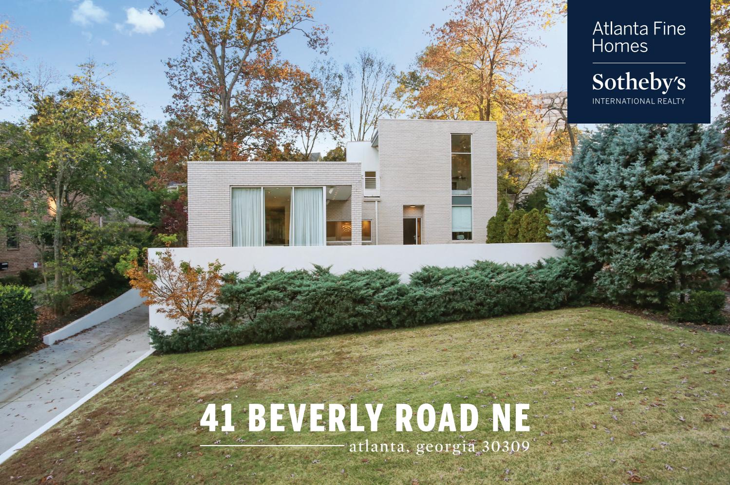 41 Beverly Road by Atlanta Fine Homes Sotheby's International Realty