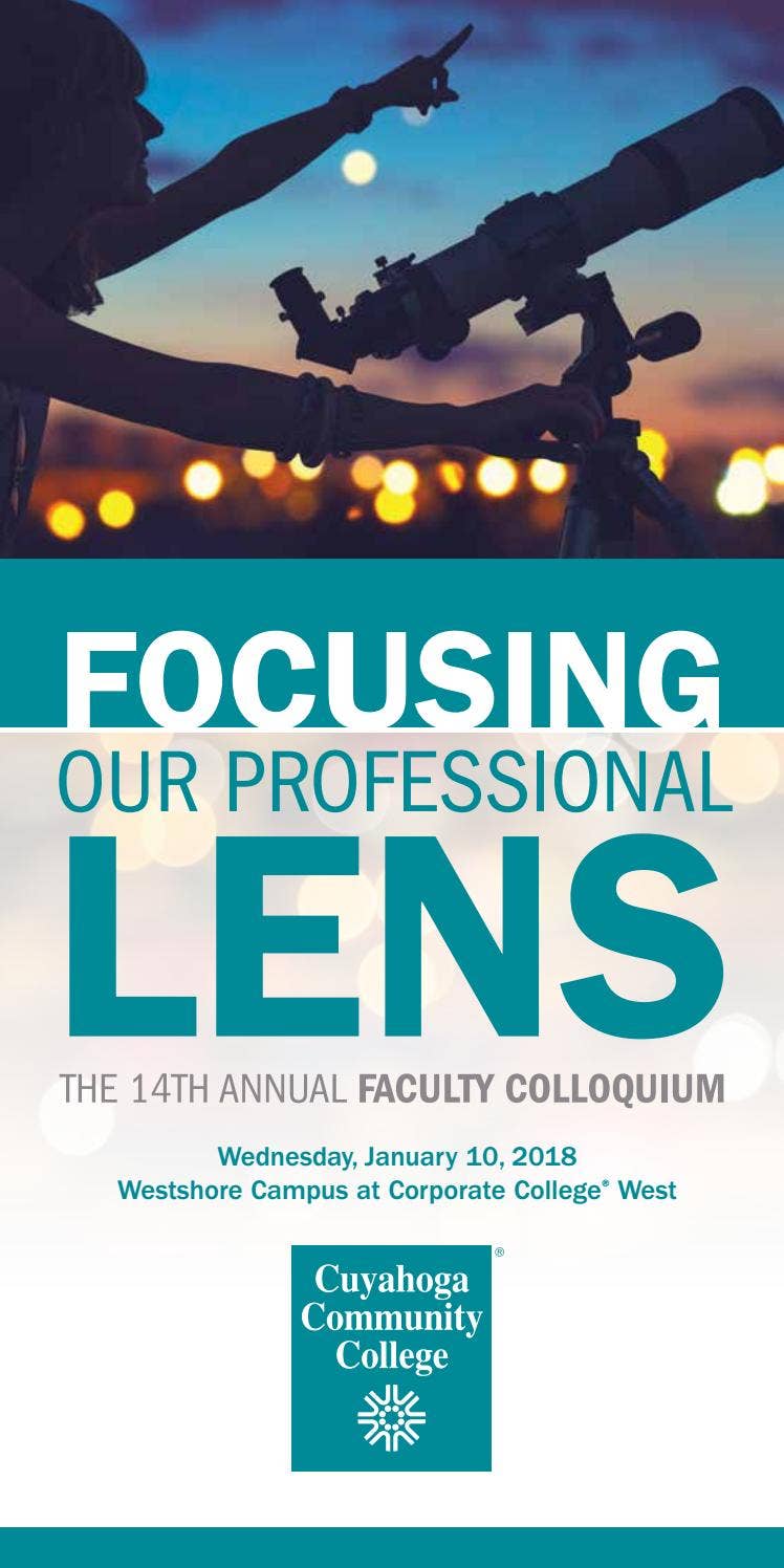 2018 Faculty Colloquium by Cuyahoga Community College - Issuu