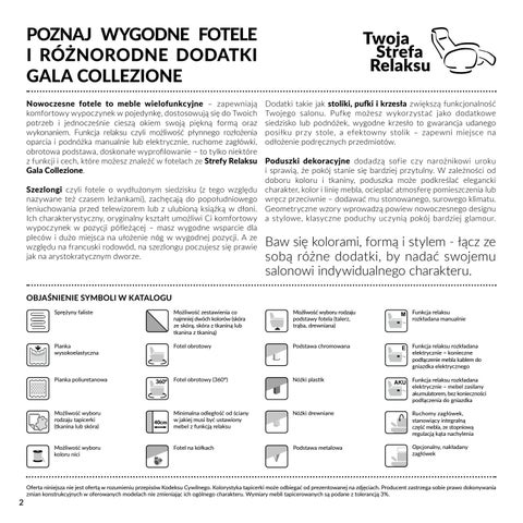 Gala Collezione - 灯饰目录 FOTELE I DODATKI 2018 第 2 页