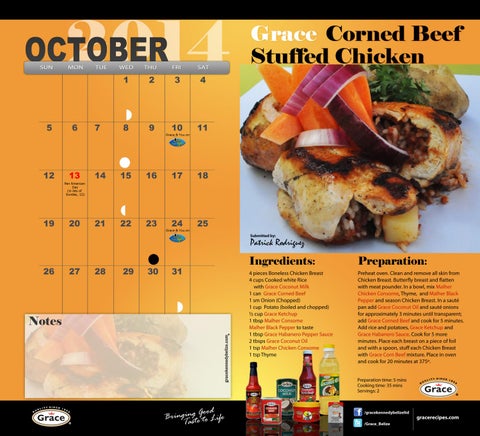 Grace Kennedy Creative Cooking Calendar 2014 第 12 页