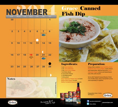 Grace Kennedy Creative Cooking Calendar 2014 第 13 页