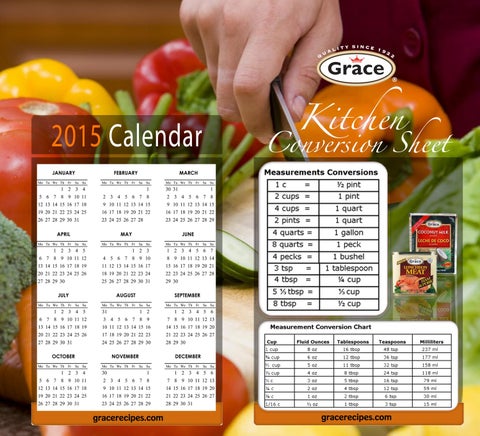 Grace Kennedy Creative Cooking Calendar 2014 第 15 页
