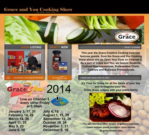 Grace Kennedy Creative Cooking Calendar 2014 第 2 页