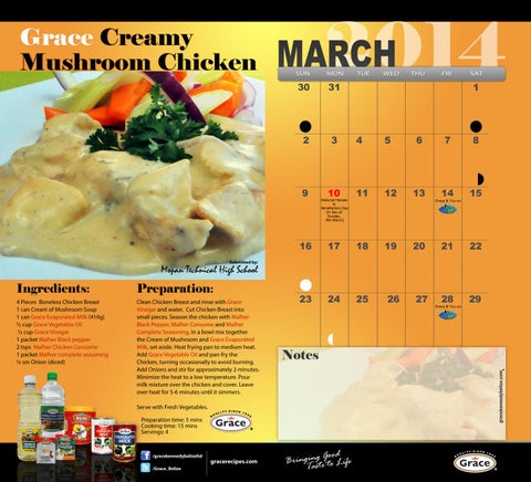 Grace Kennedy Creative Cooking Calendar 2014 第 5 页