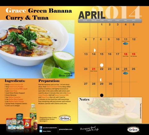 Grace Kennedy Creative Cooking Calendar 2014 第 6 页