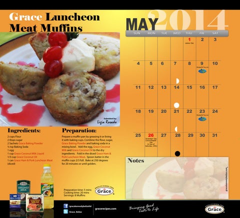 Grace Kennedy Creative Cooking Calendar 2014 第 7 页