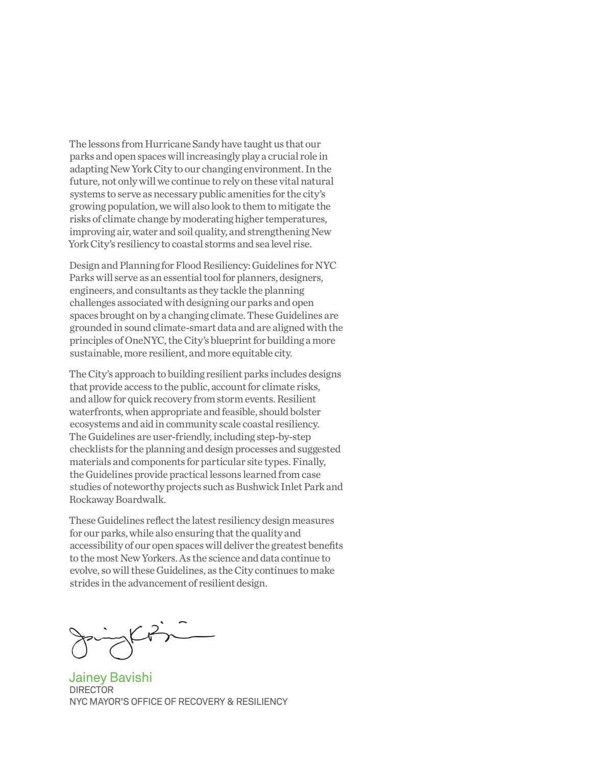 Design and Planning for Flood Resiliency: Guidelines for NYC Parks by ...
