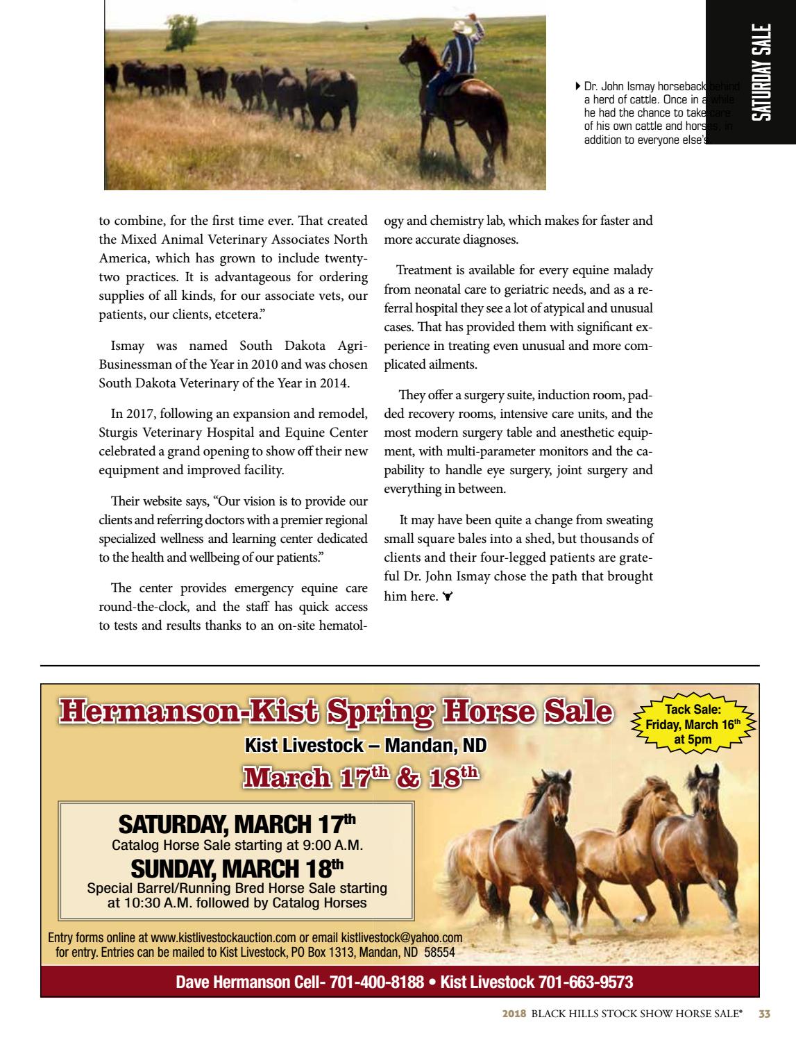 Black Hills Stock Show Horse Sale Catalog & Stallion Showcase by Tri