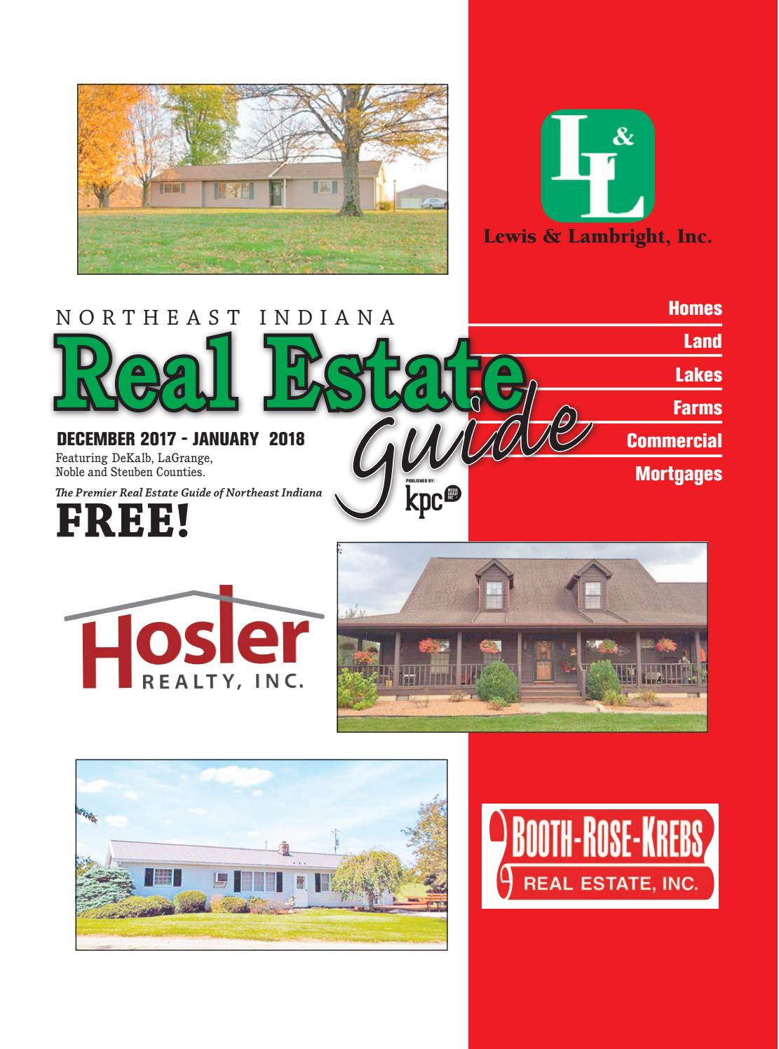 Northeast Indiana Real Estate Guide December 2017January 2018 by KPC