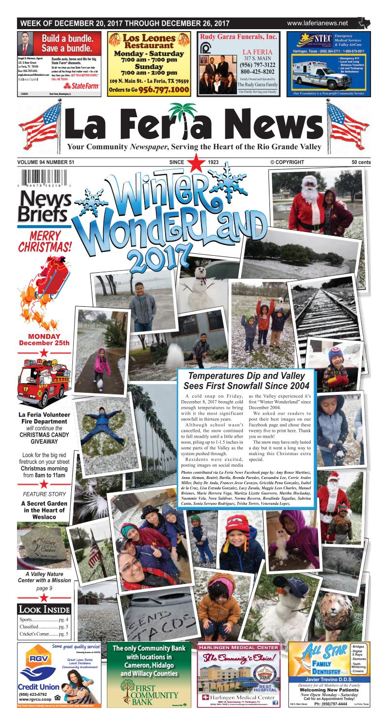 La Feria News December 20, 2017 by La Feria News Issuu
