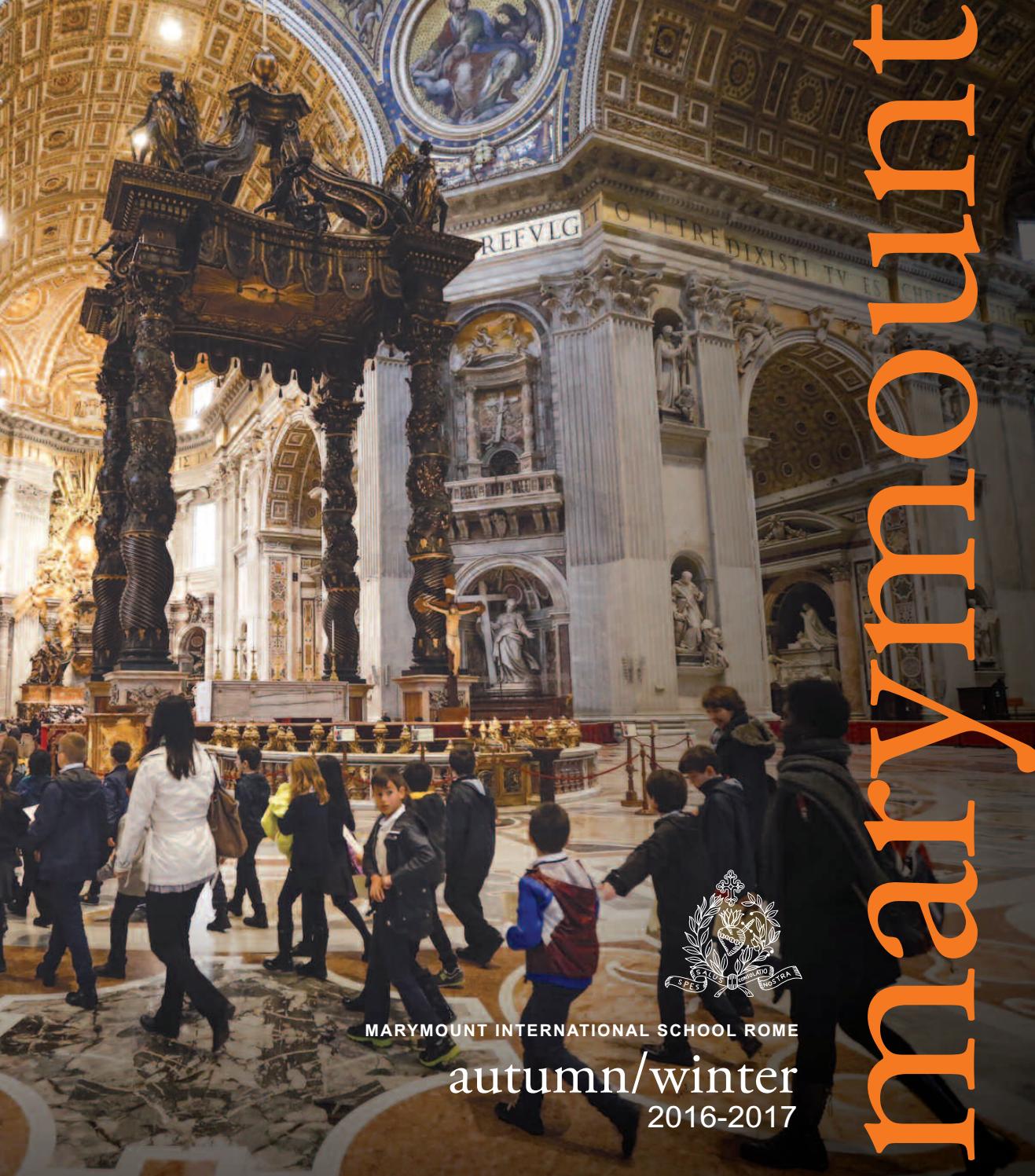 Marymount Magazine Winter 2016 2017 By Marymountrome Issuu