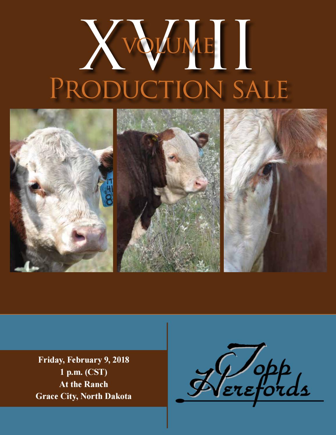 Topp Herefords Production Sale by American Hereford Association and