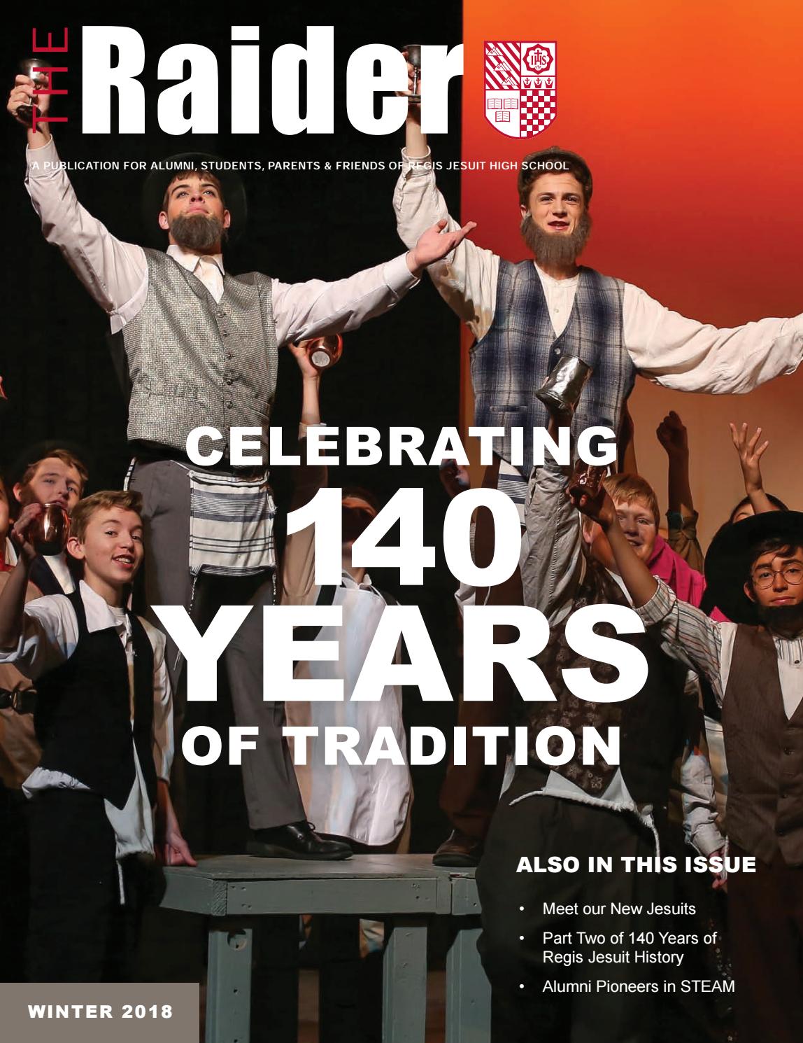 The Raider Winter 2018 By Regis Jesuit Issuu
