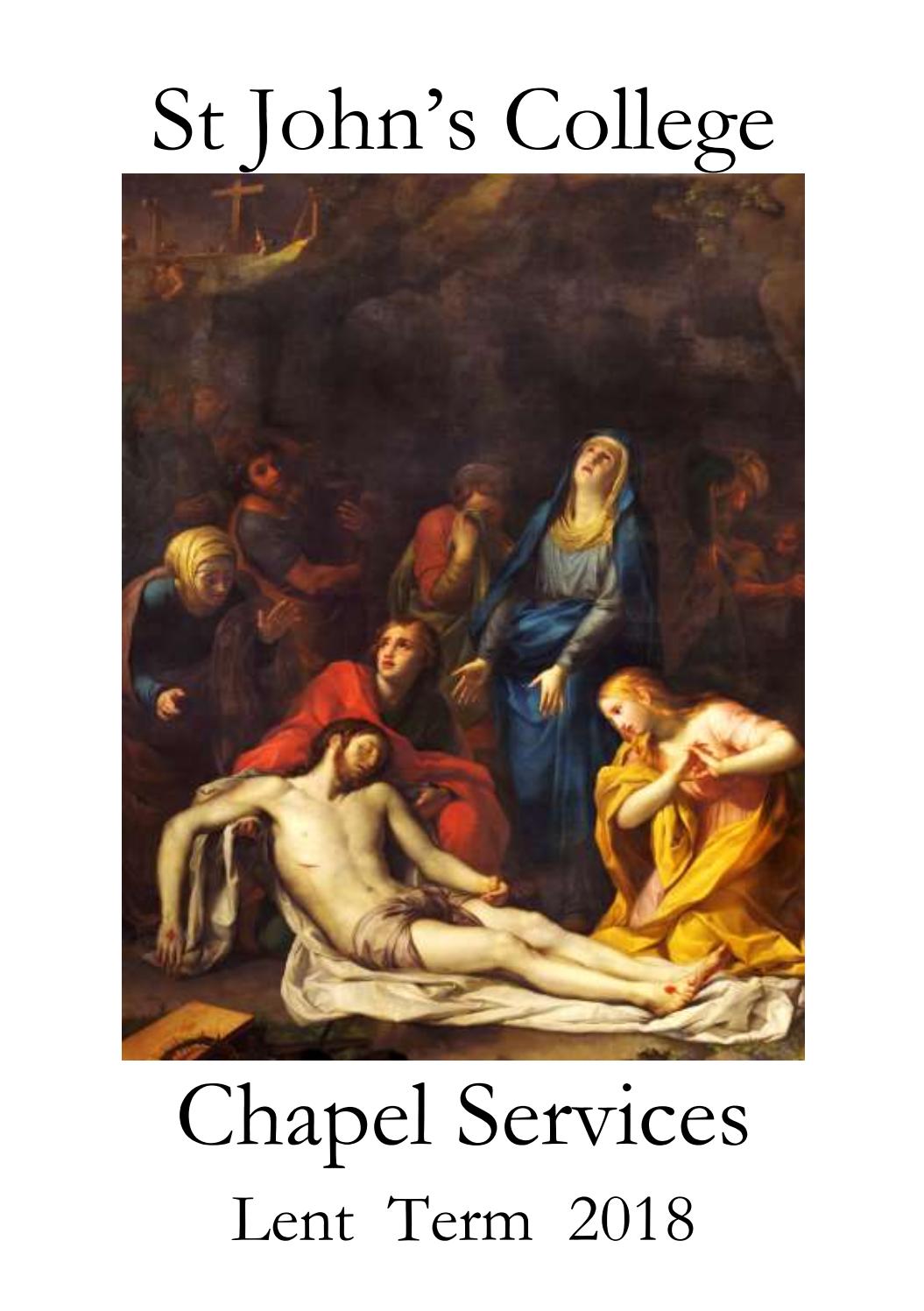 Lent Term 2018 By St John s College Cambridge Issuu