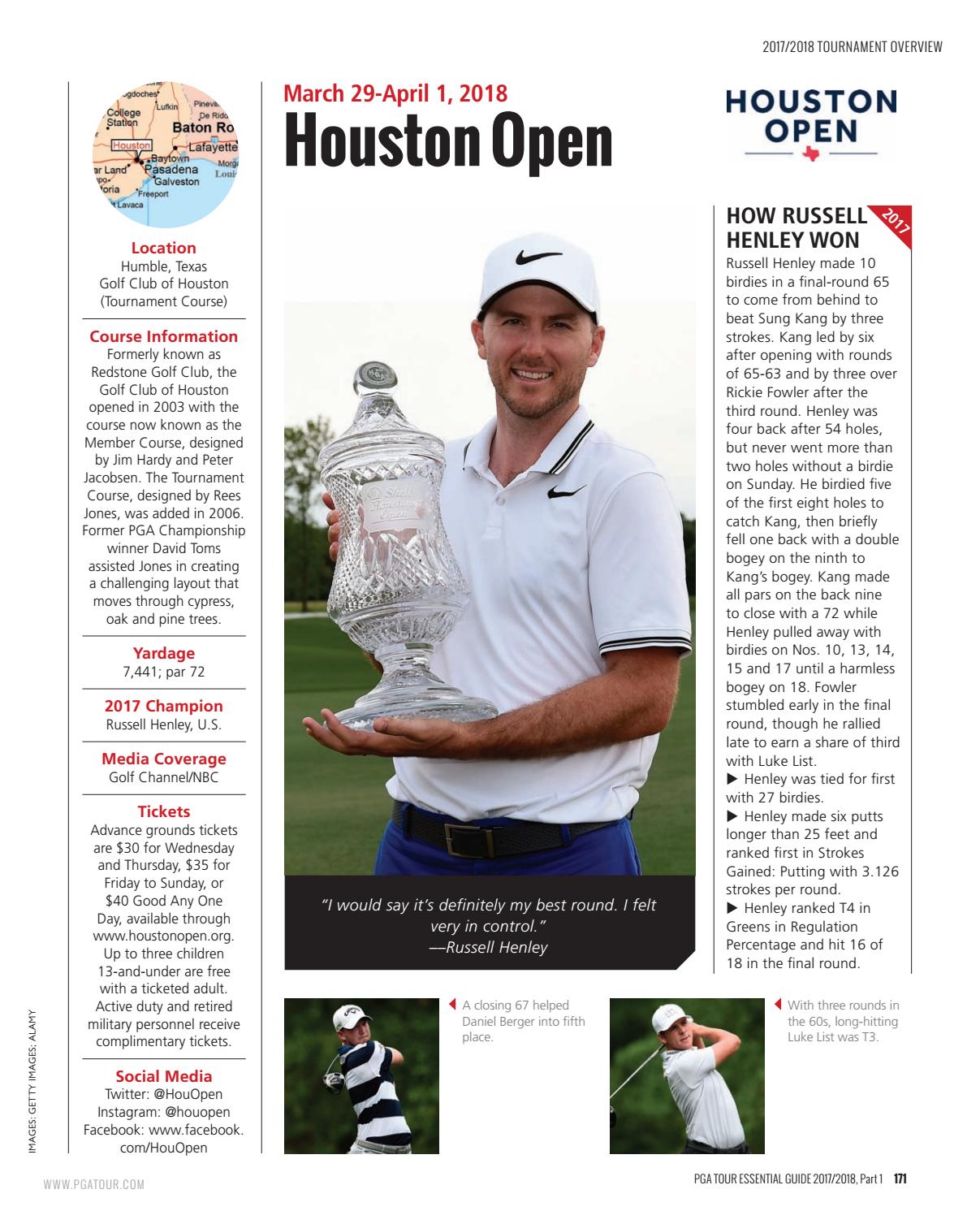 Official PGA TOUR Essential Guide to Golf 2018 Part 1 by Magazine Issuu