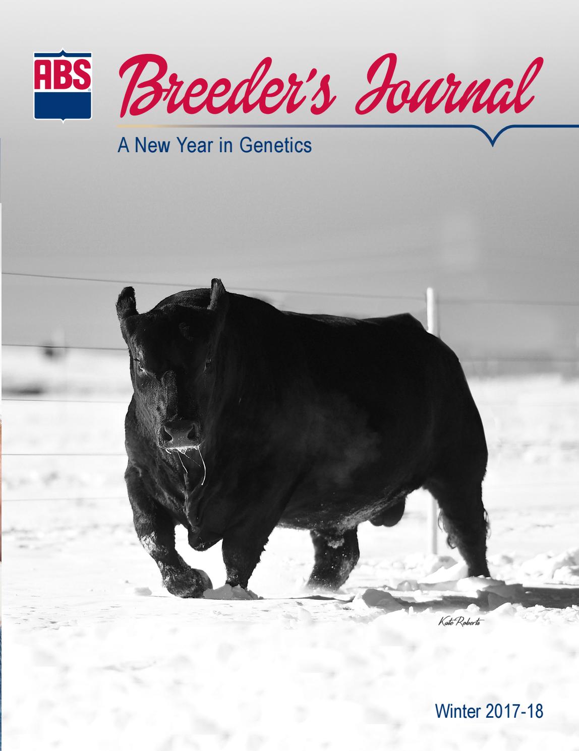 ABS Beef Breeder's Journal A new year in by ABS Global, Inc
