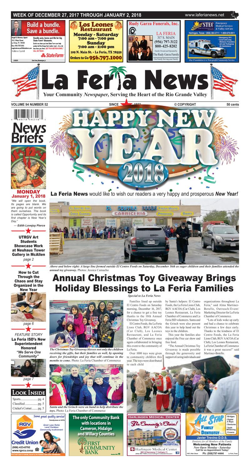 La Feria News December 27, 2017 by La Feria News Issuu