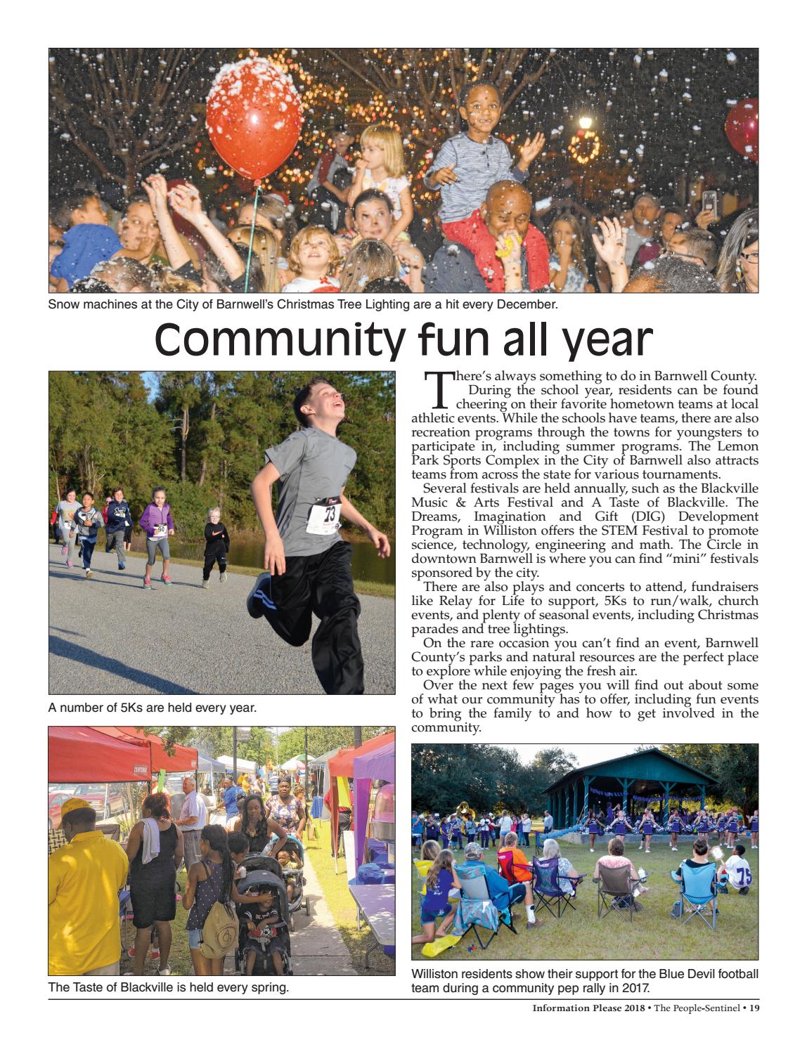 Barnwell County Information Please 2018 by The PeopleSentinel Issuu