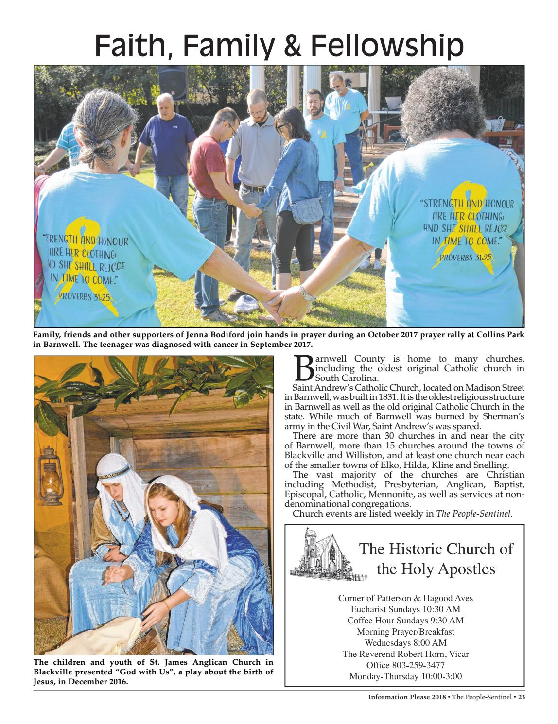 Barnwell County Information Please 2018 by The PeopleSentinel Issuu