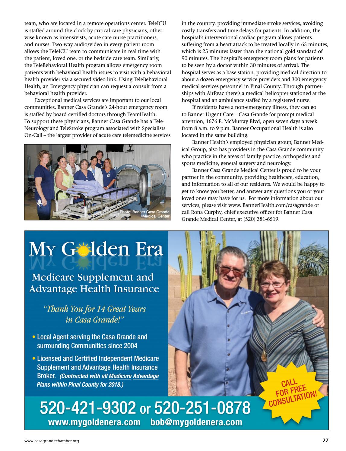 Casa Grande Chamber Of Commerce 2018 Business Directory And