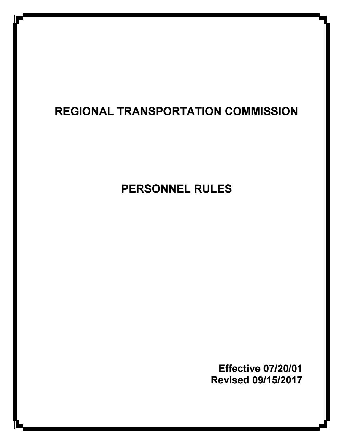 Personnel Rules RTC Washoe by rtcwashoe Issuu